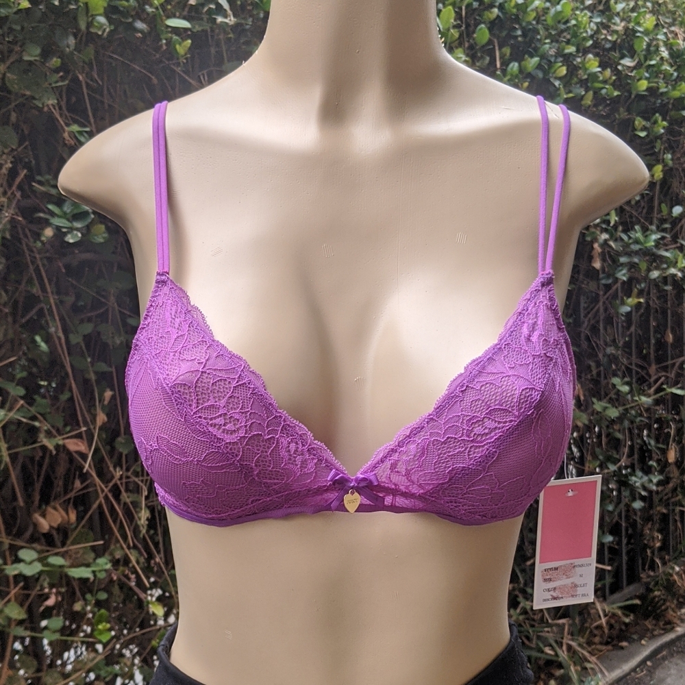 'Juicy Couture' Purple Lace Bralette (M)